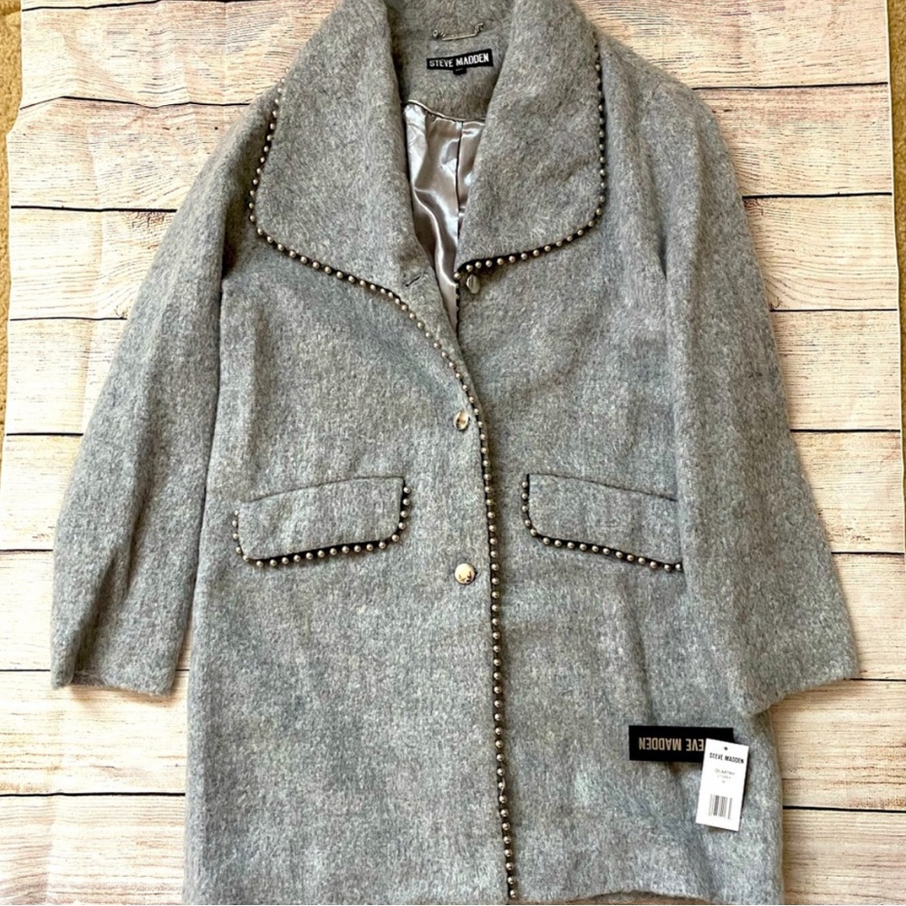 Steve Madden Light Grey MIDI Coat